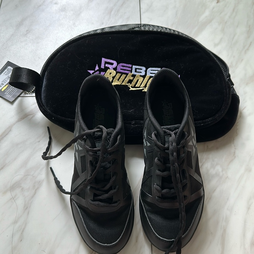 Never Worn Rebel Ruthless Black Cheer Shoes